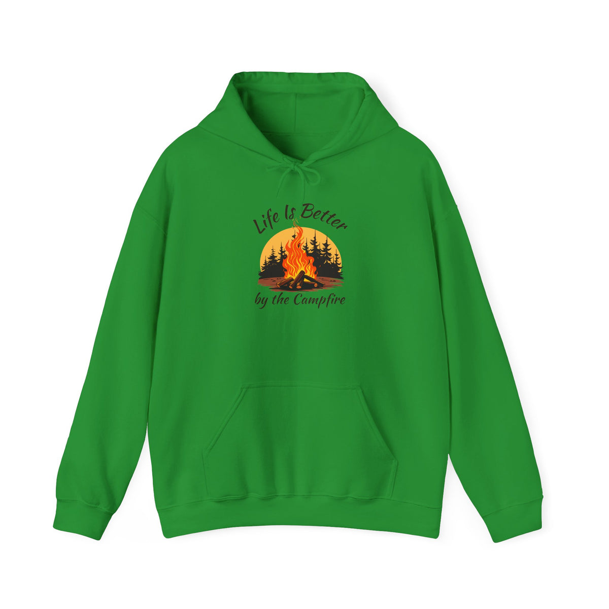 Life Is Better by the Campfire Hoodie, Camping Lover Sweatshirt •