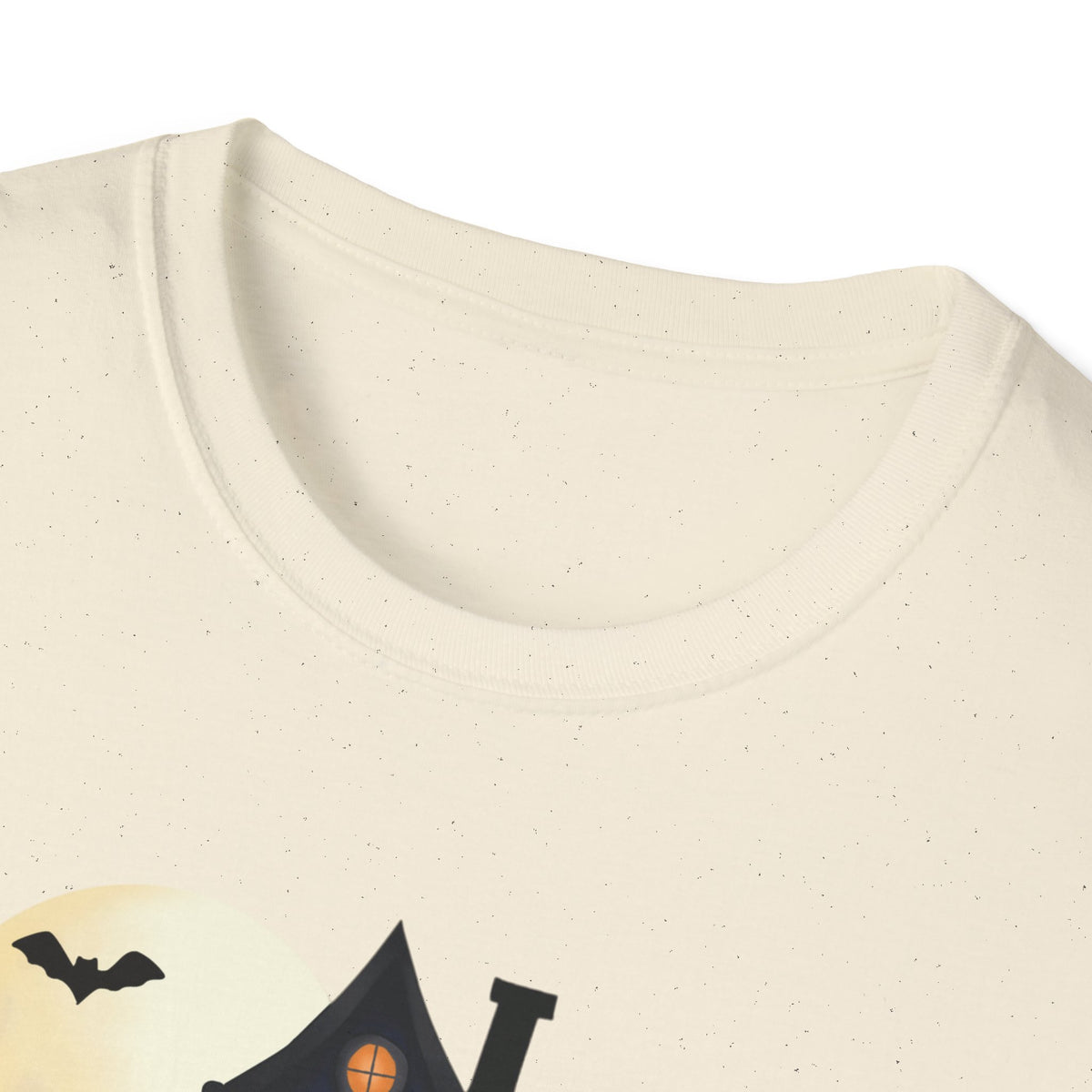 Happy Halloween Haunted House Light Colored Shirt, Spooky Full Moon Halloween