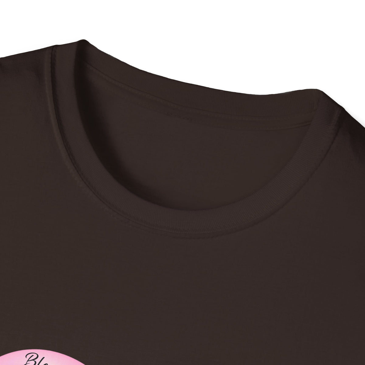 Mom Word Art Heart Light Colored Shirt, Pink Heart Mom Tee