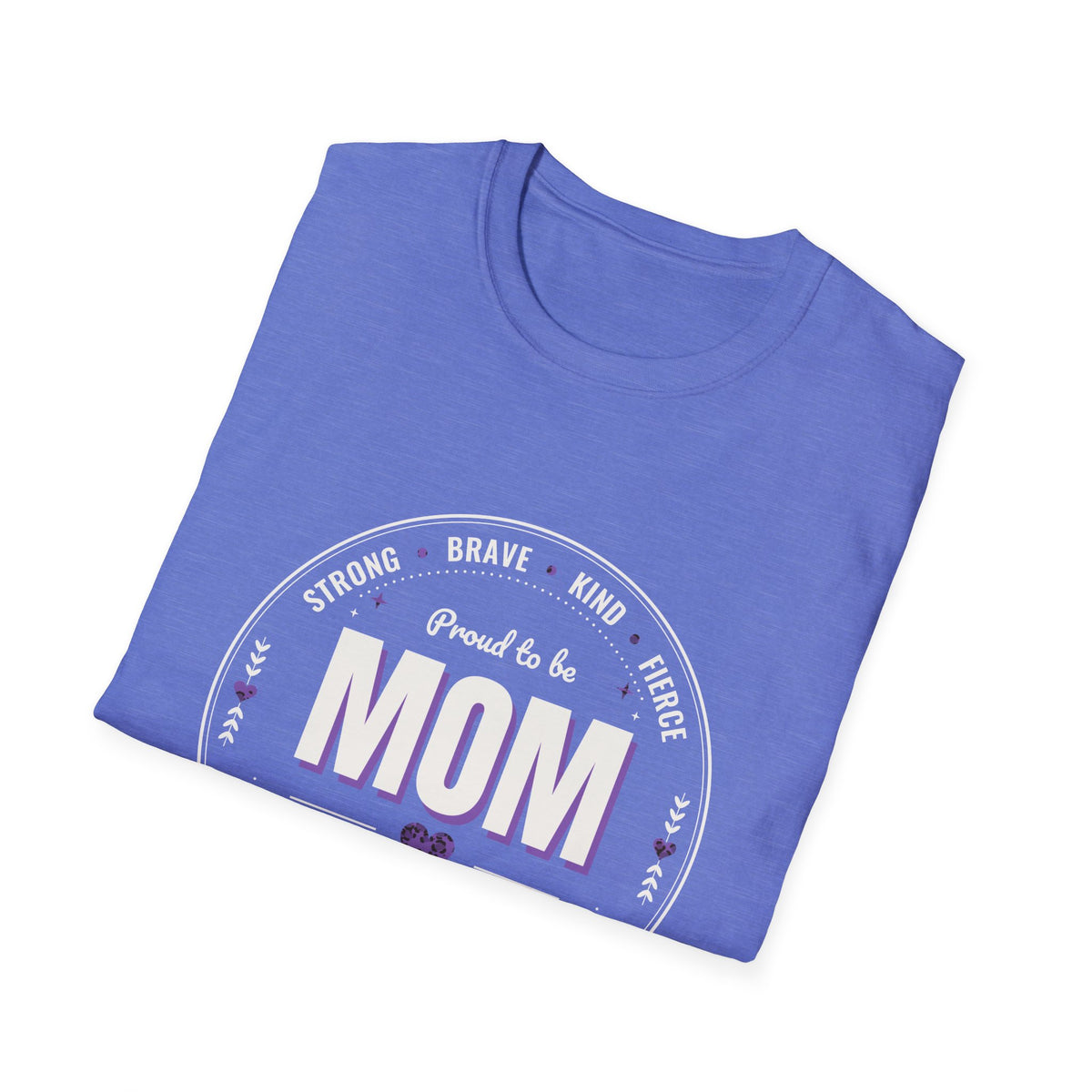 Proud to Be MOM Purple Leopard Dark Colored Shirt, Mom Badge Tee, Great Gift For Mom