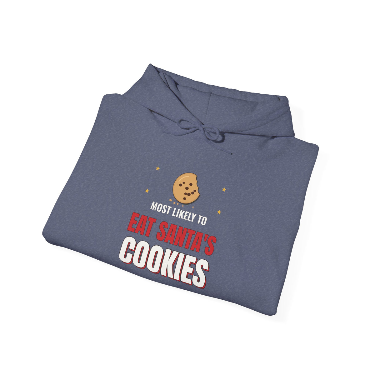 Most Likely to Eat Santa's Cookies Dark Colored Hoodie, Funny Family Christmas Sweatshirt
