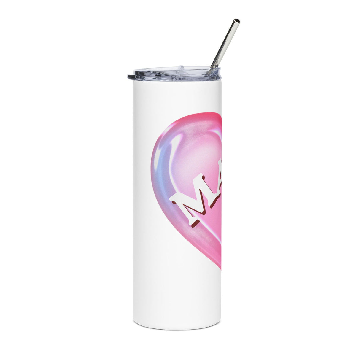 Mama Pink Heart 20oz Tumbler, Cute Mom Travel Cup