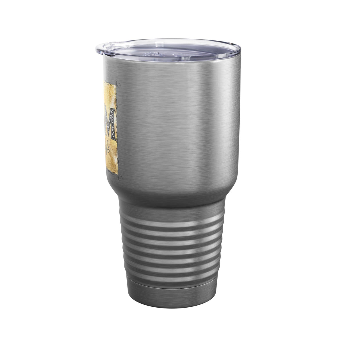 Mom Life Messy Bun 30oz Tumbler, Gold Leopard Mom Cup