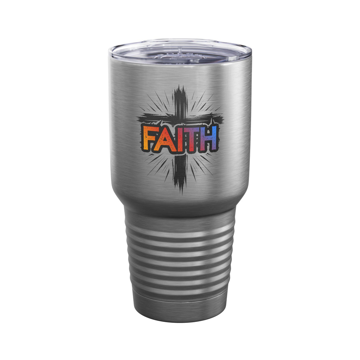 Faith Cross 30oz Tumbler, Christian Cup