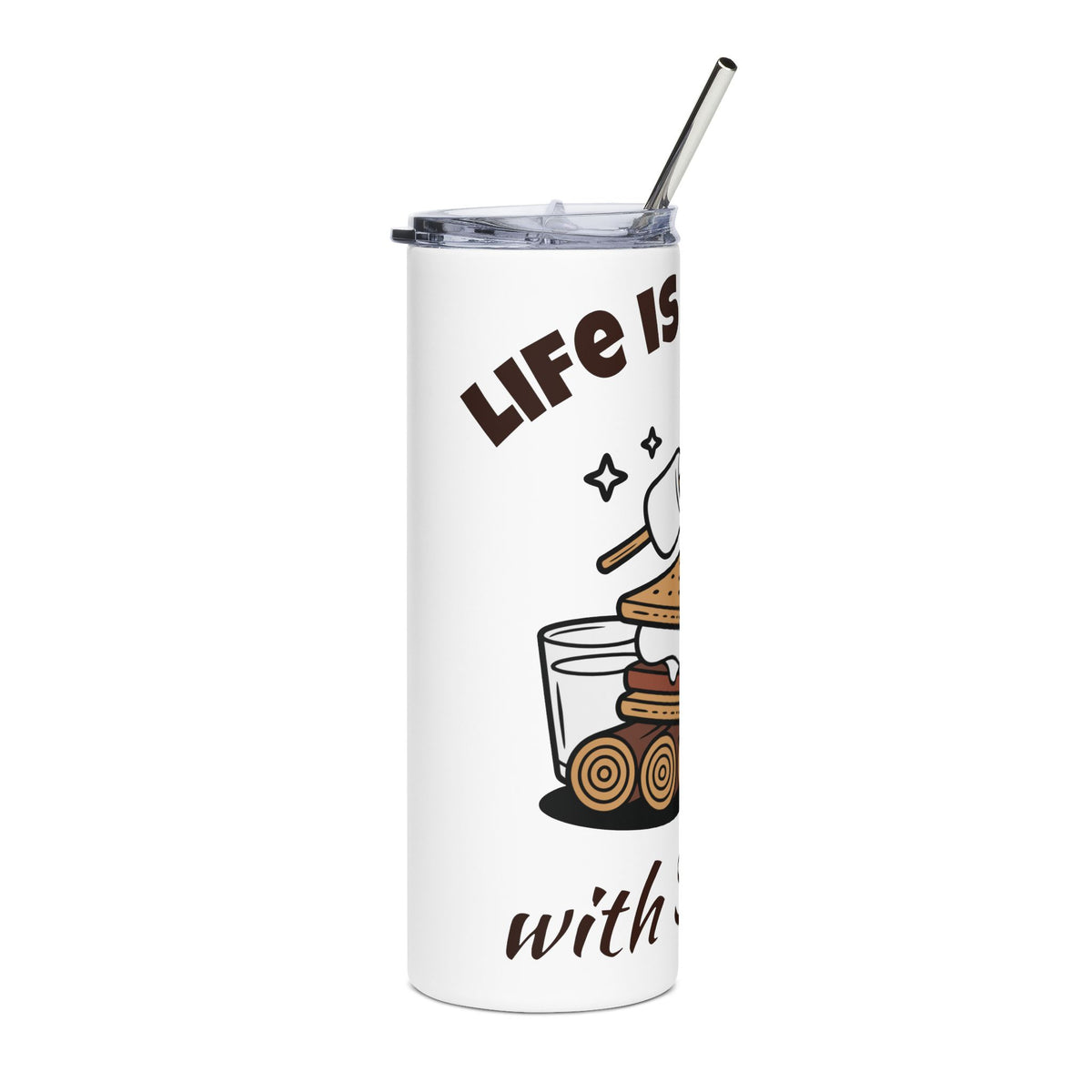 Life Is Better with S'mores 20oz Tumbler, Camping Cup