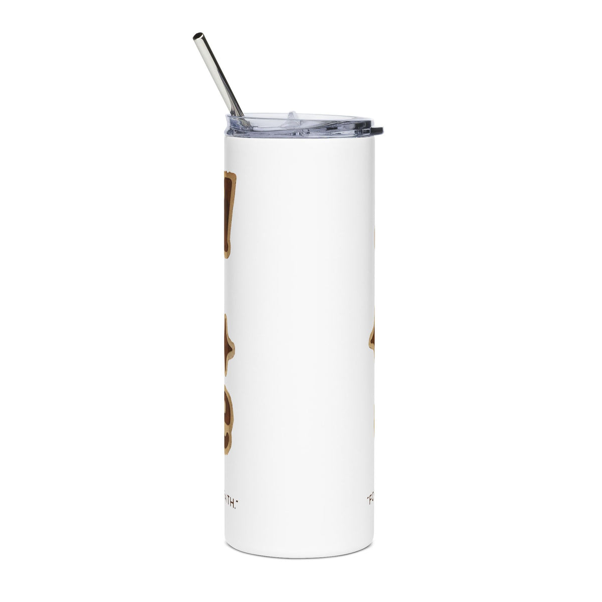 Saved By Grace 20oz Light Colored Tumbler, Ephesians 2:8 Christian Cup