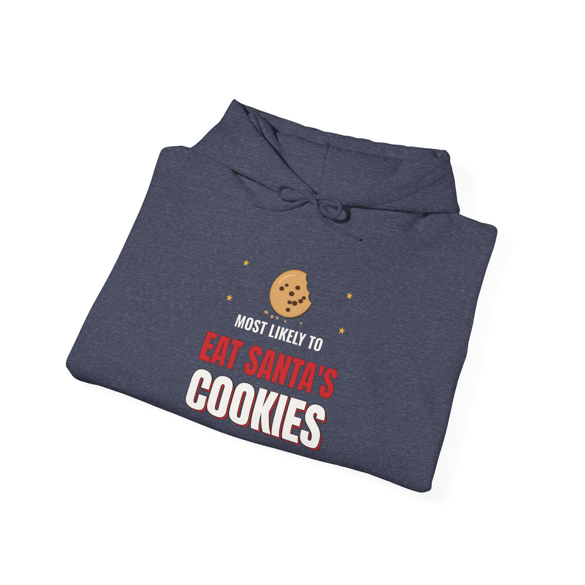 Most Likely to Eat Santa's Cookies Dark Colored Hoodie, Funny Family Christmas Sweatshirt