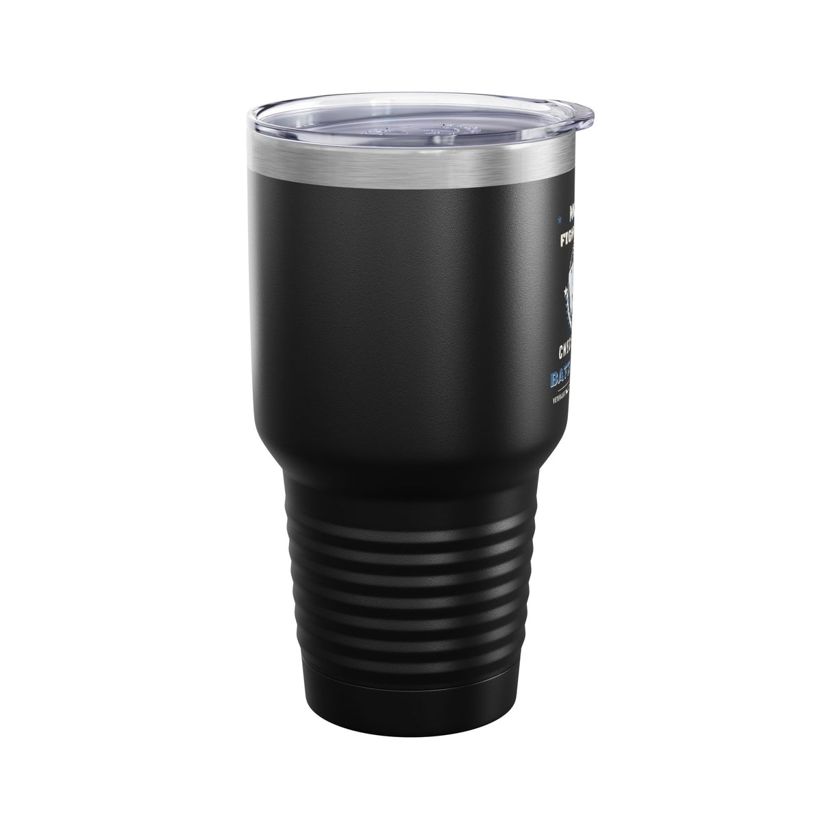 No One Fights Alone 30oz Dark Colored Tumbler, Check On Your Battle Buddy Veteran Cup