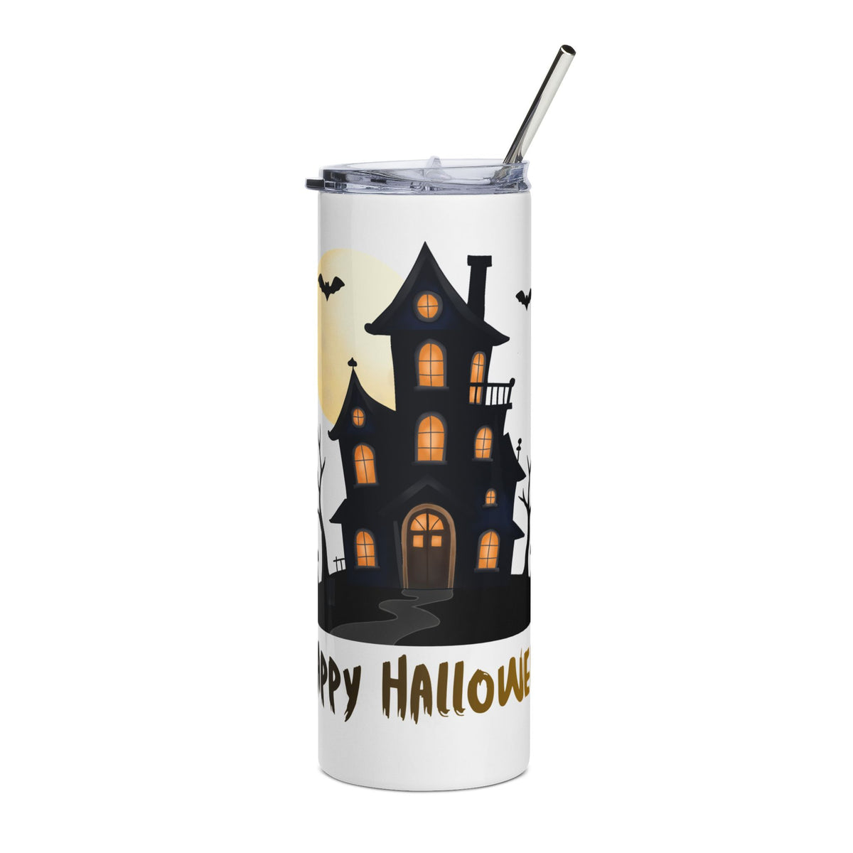 Happy Halloween Haunted House 20oz Tumbler, Spooky Halloween Cup