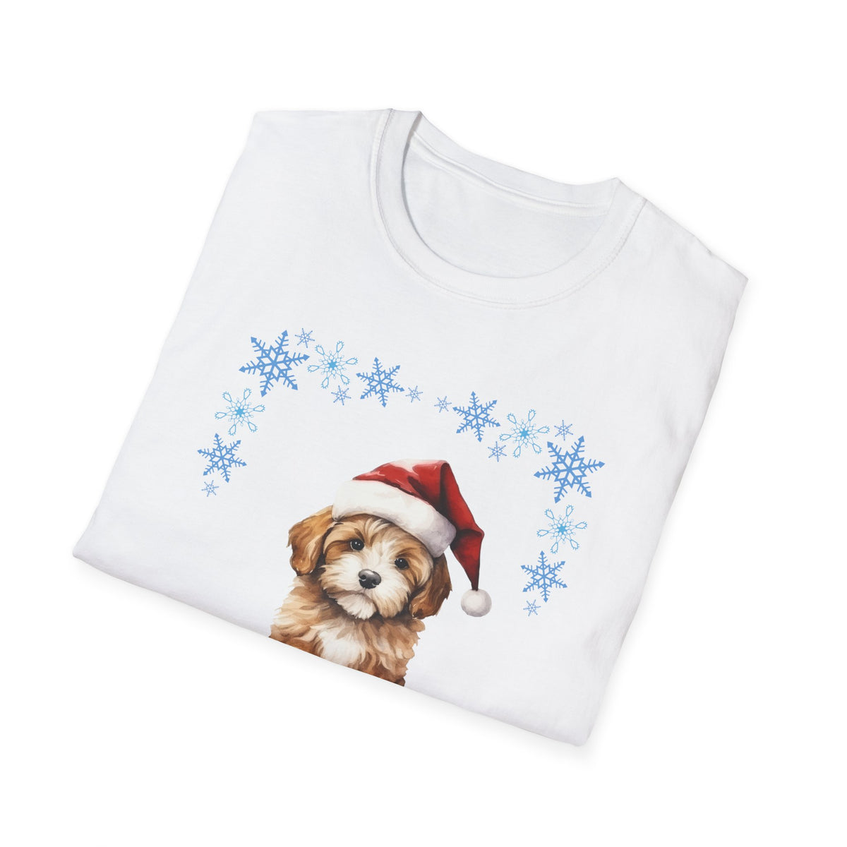 Merry Freakin' Christmas Snowflake Puppy Shirt, Cute Dog Christmas Tee