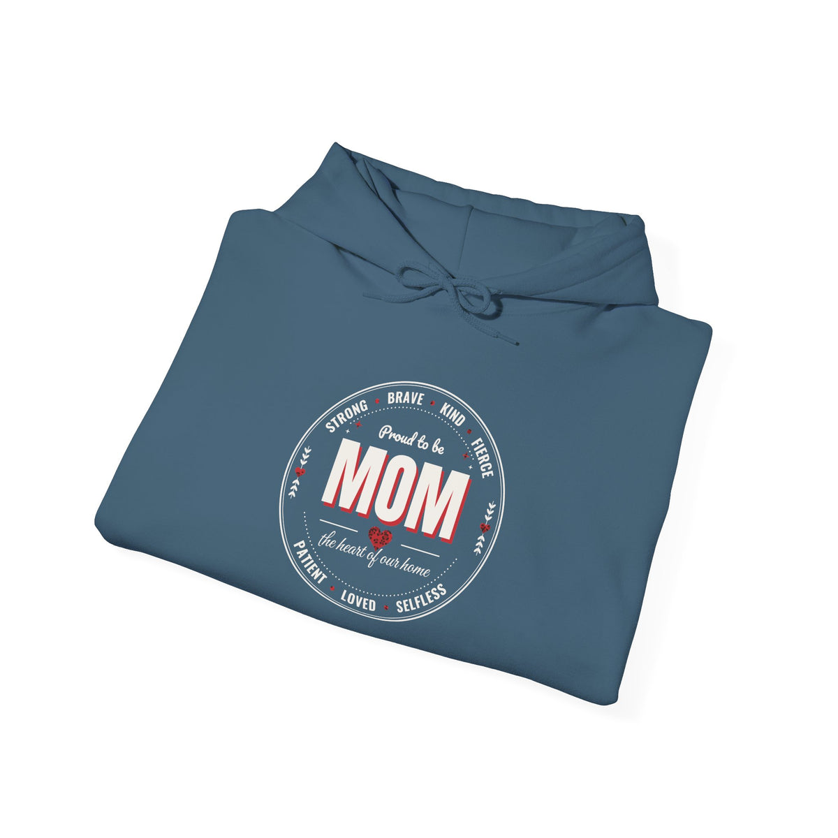 Proud to Be MOM Red Leopard Dark Colored Hoodie, Mom Badge Sweatshirt, Mother's Day Gift