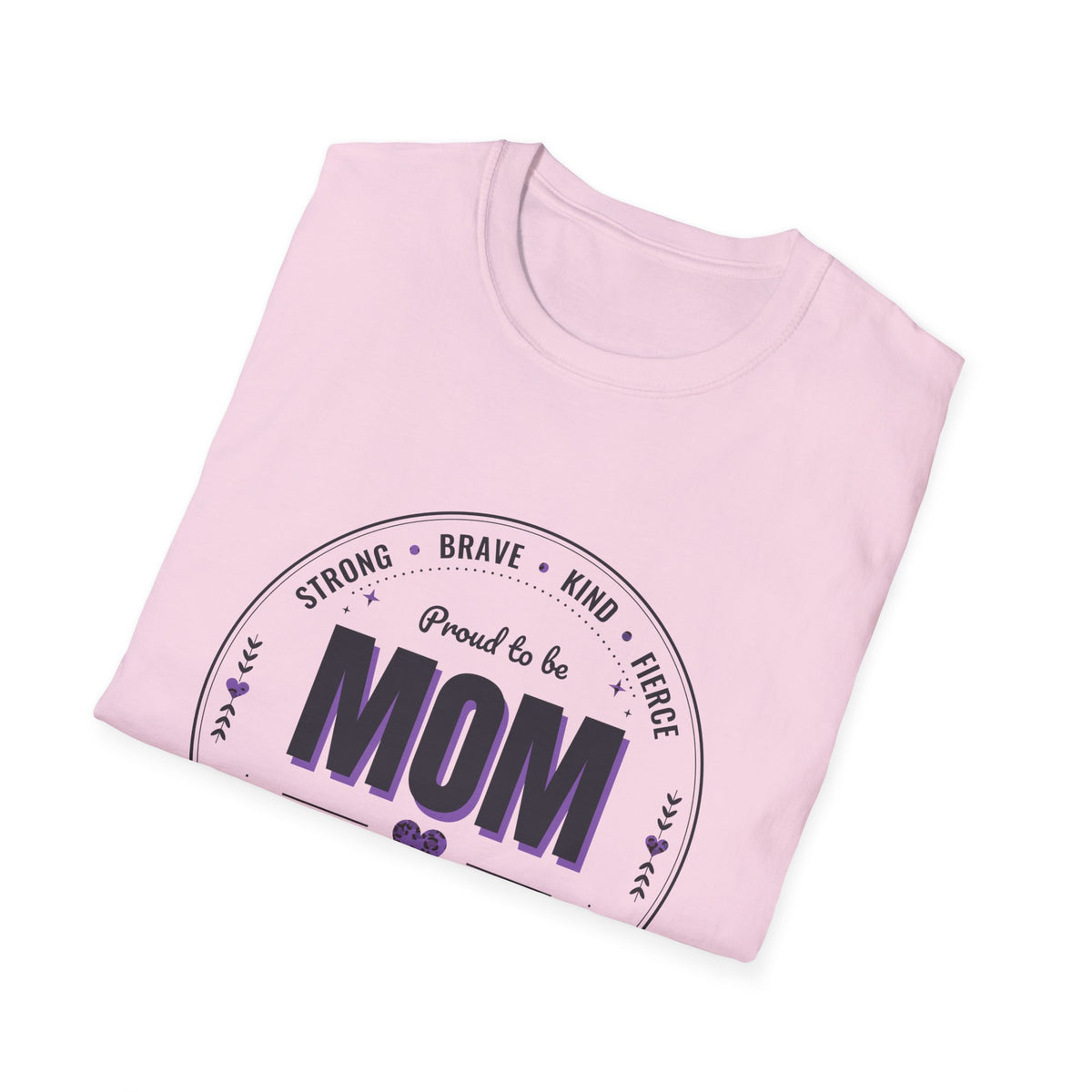 Proud to Be MOM Purple Leopard Dark Colored Shirt, Mom Badge Tee, Mother's Day Gift