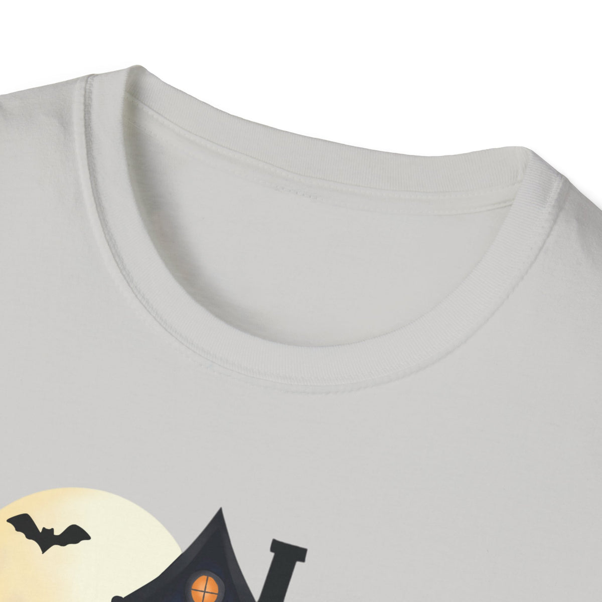 Happy Halloween Haunted House Light Colored Shirt, Spooky Full Moon Halloween