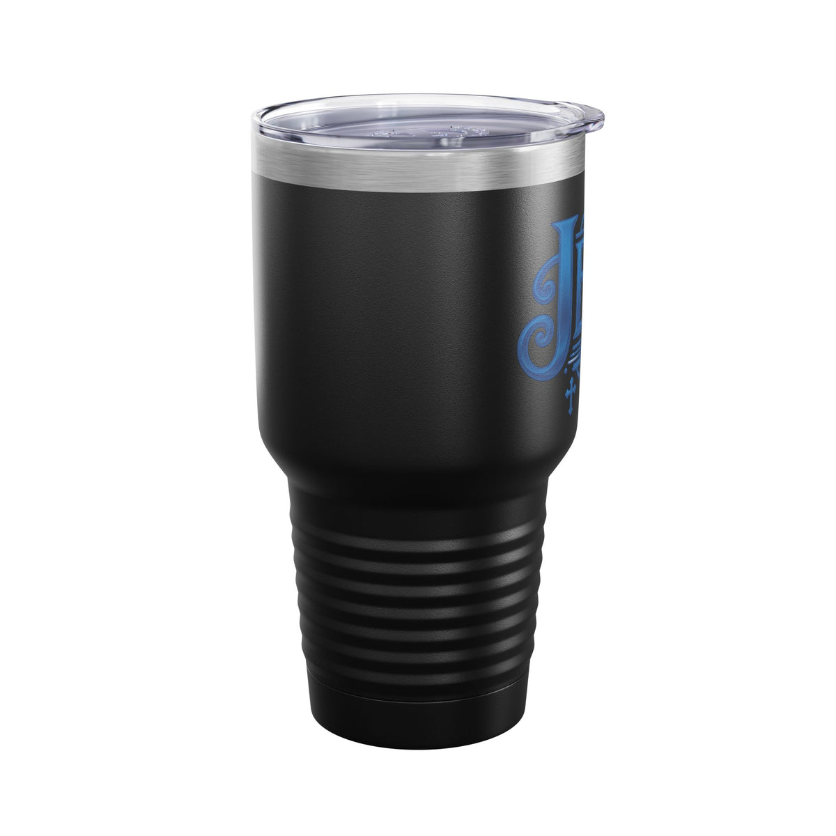 Jesus Blue Scroll 30oz Tumbler, Christian Faith Cup