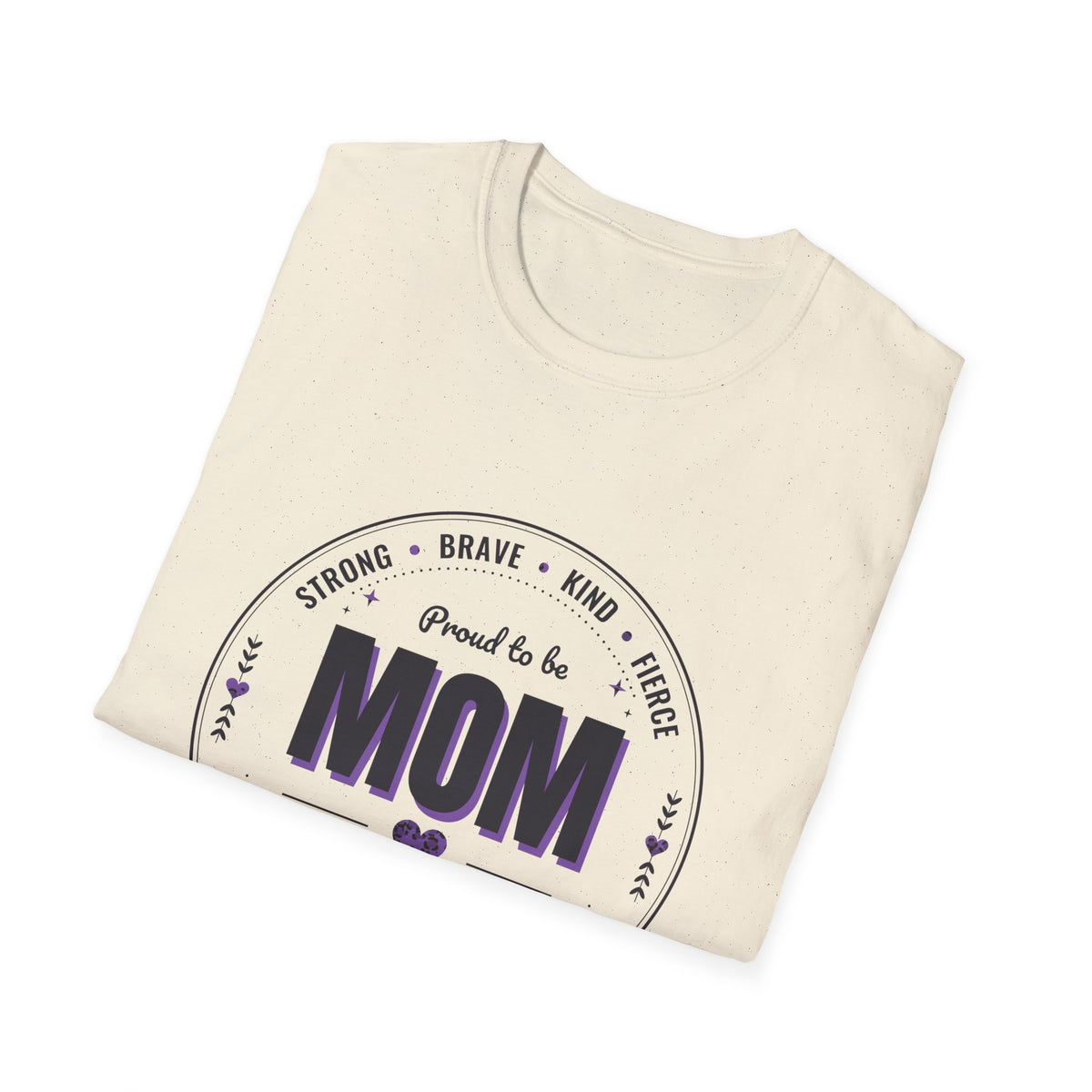 Proud to Be MOM Purple Leopard Dark Colored Shirt, Mom Badge Tee, Mother's Day Gift