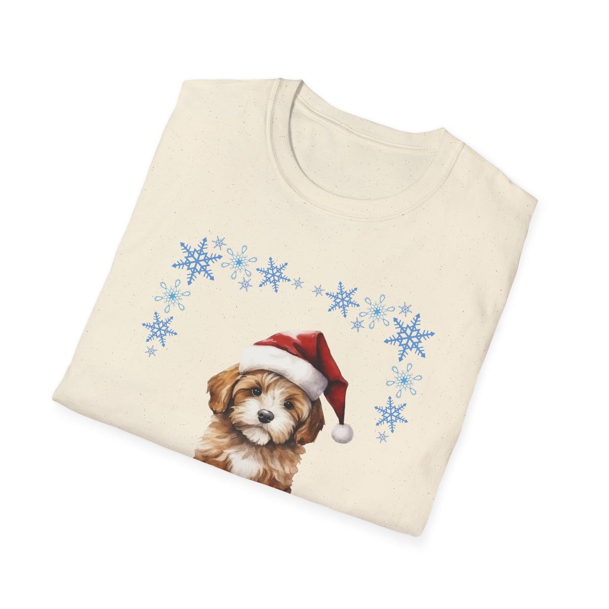 Merry Freakin' Christmas Snowflake Puppy Shirt, Cute Dog Christmas Tee