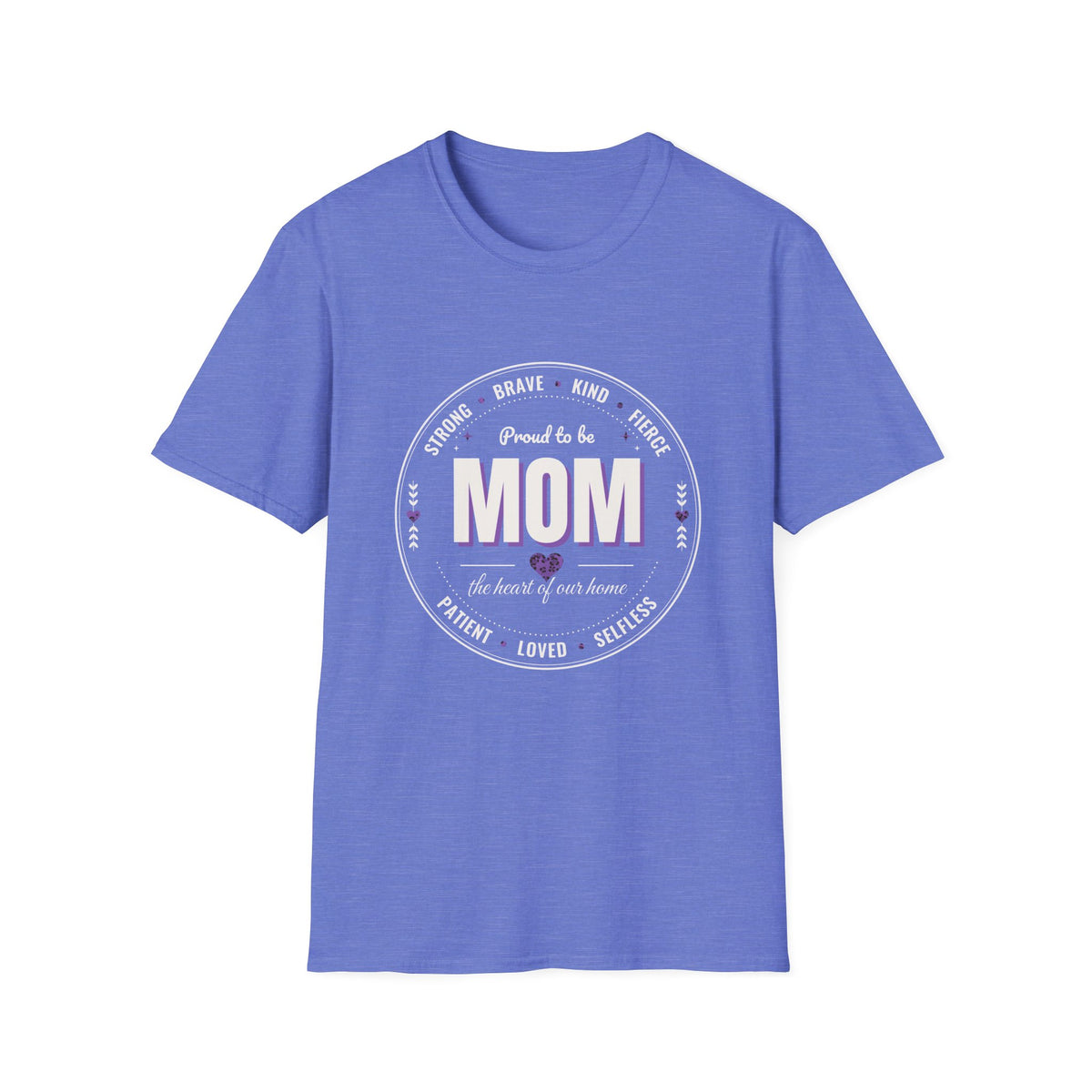 Proud to Be MOM Purple Leopard Dark Colored Shirt, Mom Badge Tee, Great Gift For Mom