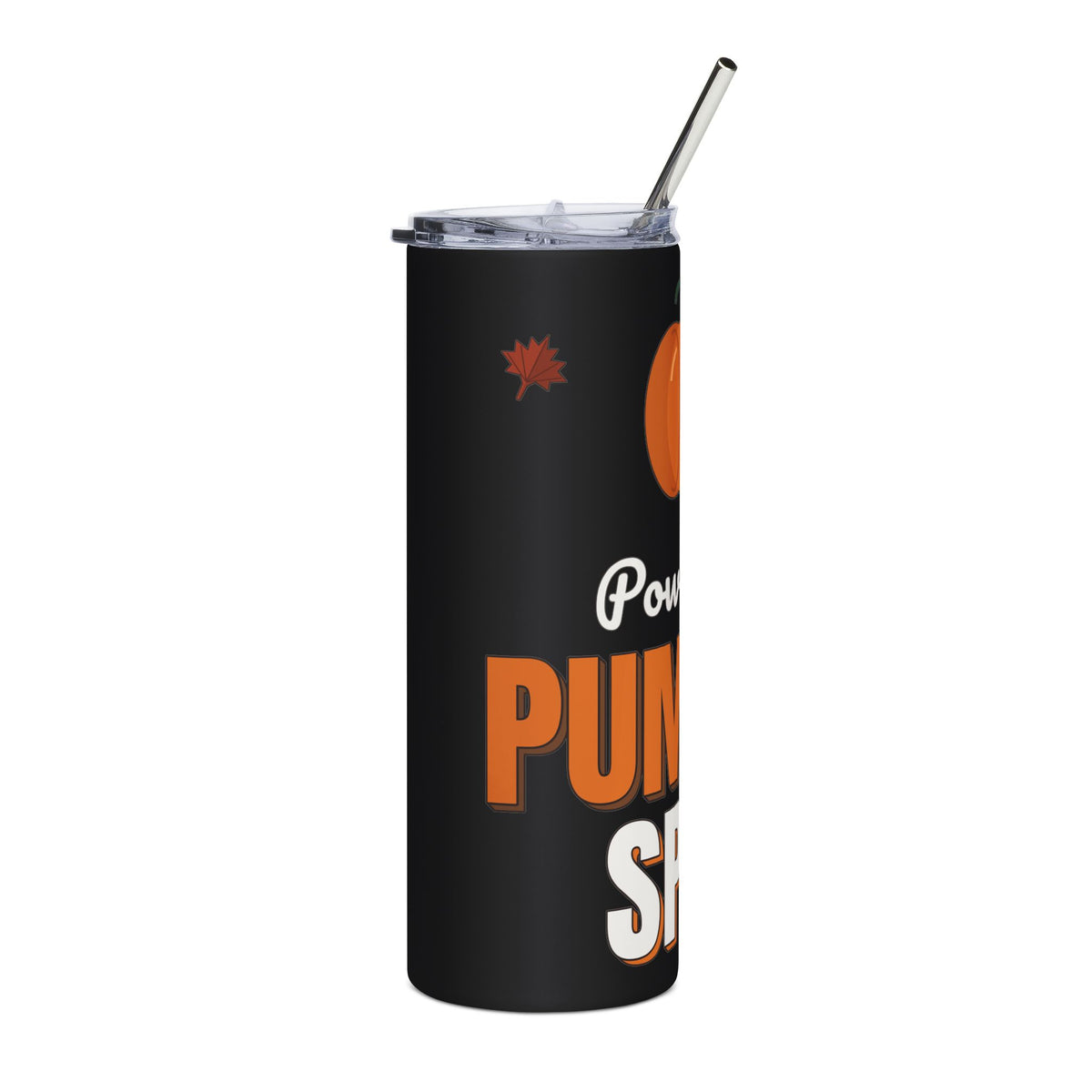 Powered by Pumpkin Spice 20oz Tumbler, Fall Coffee Cup