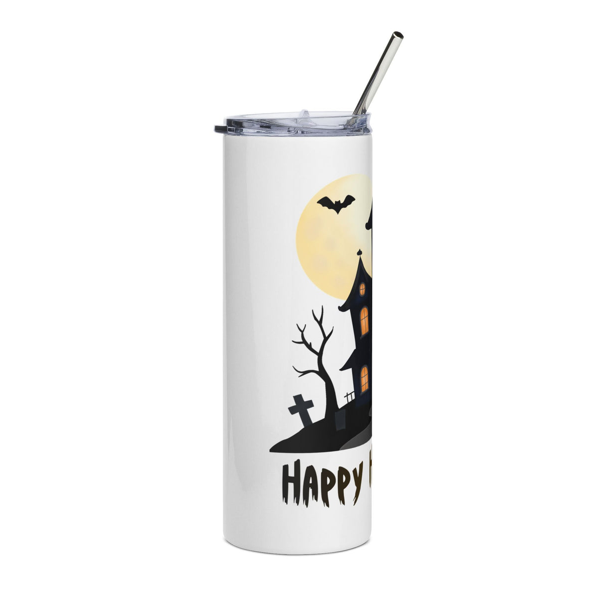 Happy Halloween Haunted House 20oz Tumbler, Spooky Halloween Cup