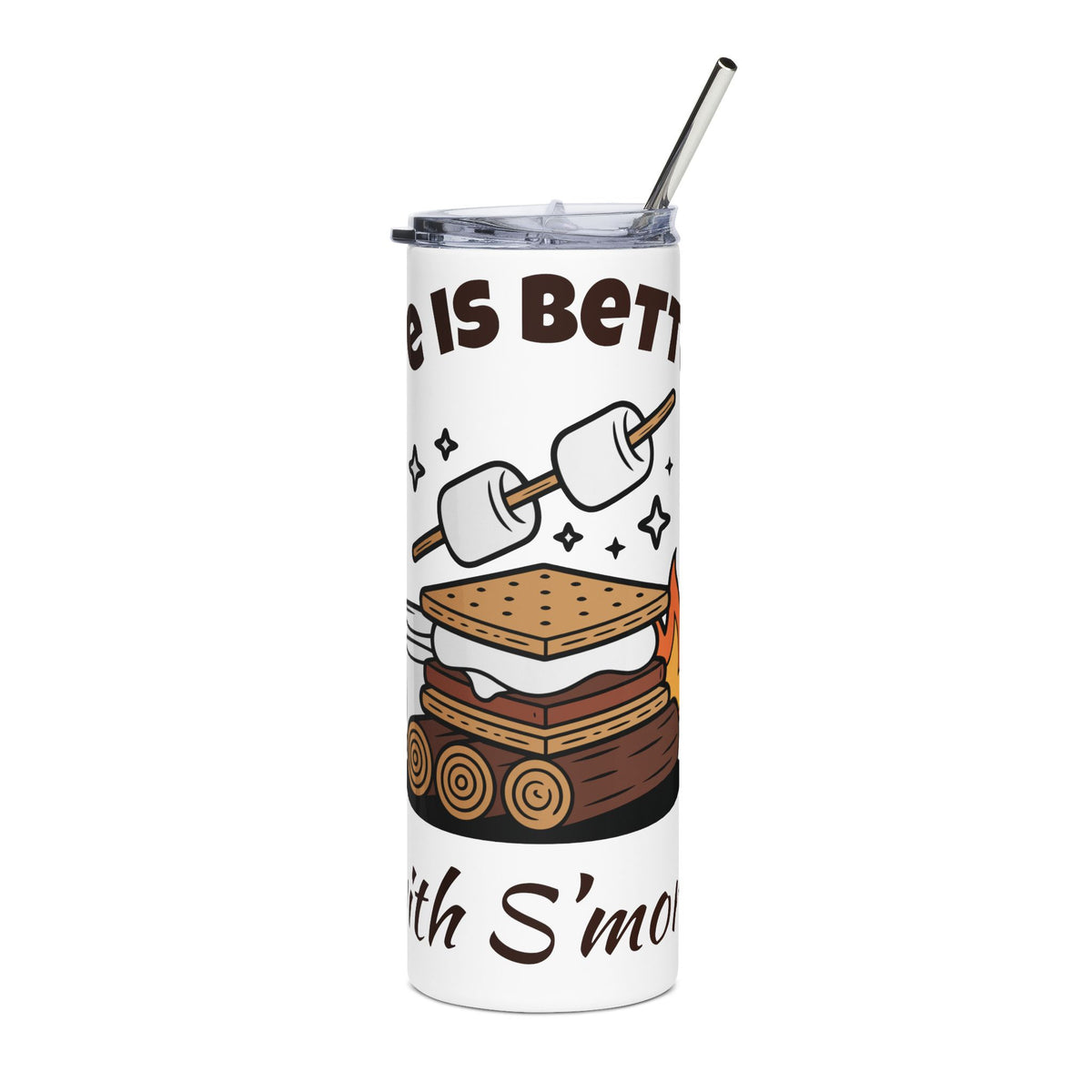 Life Is Better with S'mores 20oz Tumbler, Camping Cup