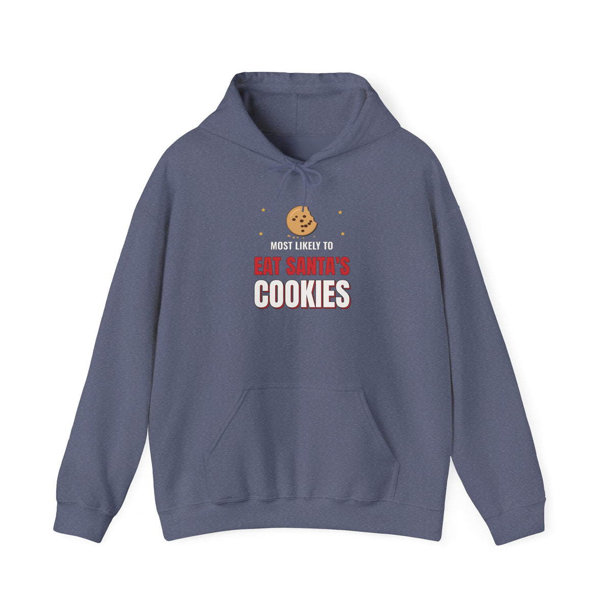 Most Likely to Eat Santa's Cookies Dark Colored Hoodie, Funny Family Christmas Sweatshirt