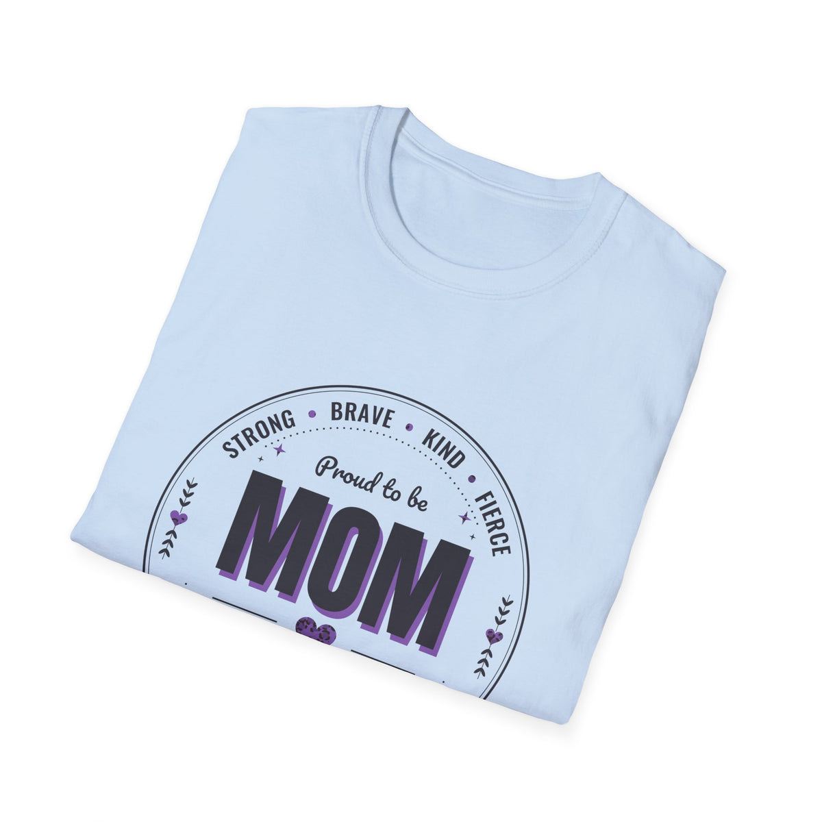 Proud to Be MOM Purple Leopard Dark Colored Shirt, Mom Badge Tee, Mother's Day Gift