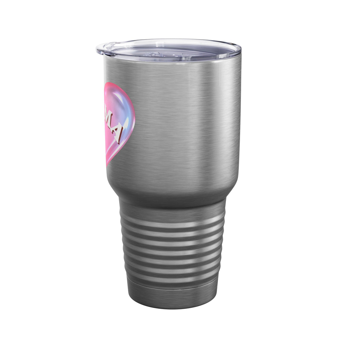 Mama Pink Heart Tumbler, Cute Mom Travel Cup