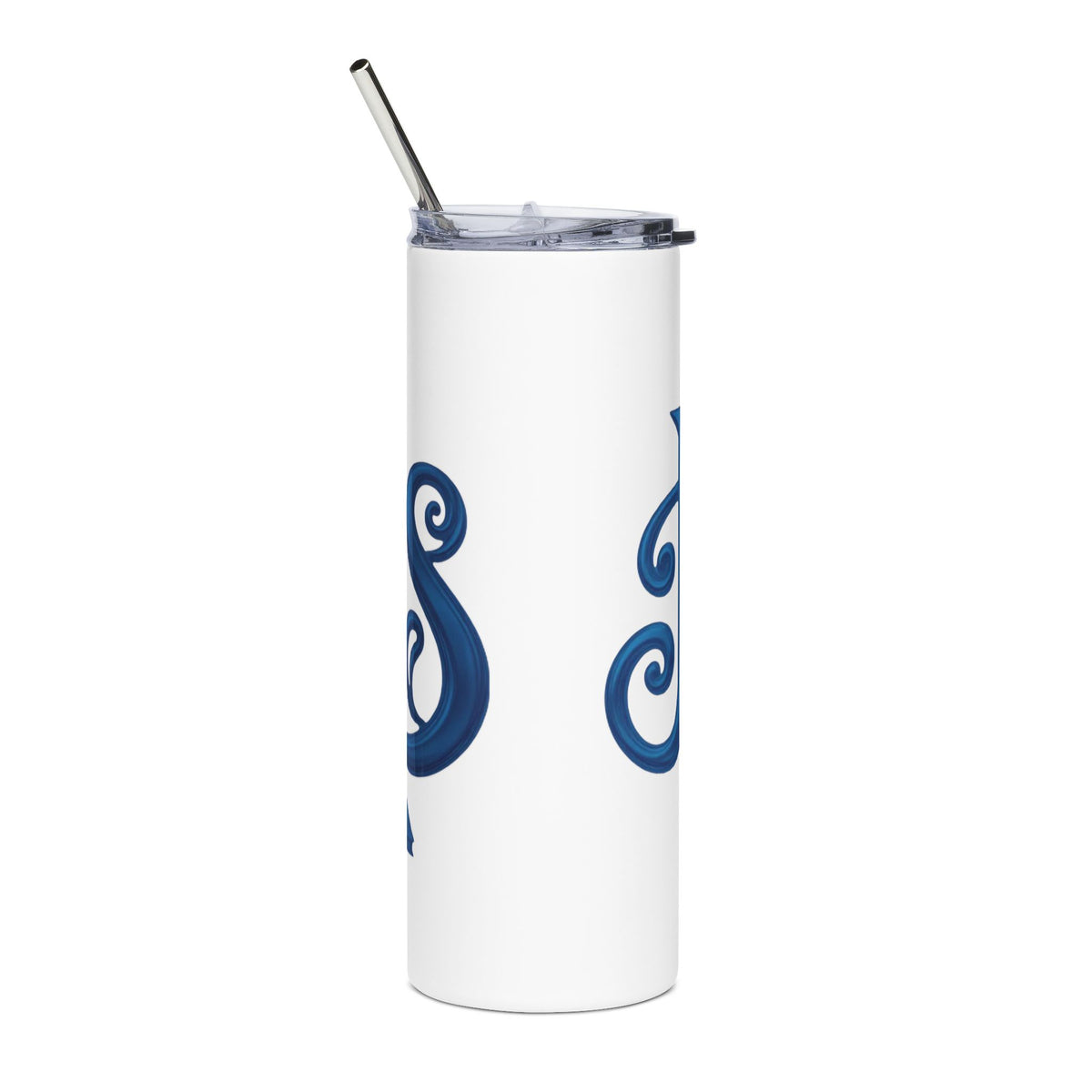 Jesus Blue Scroll 20oz Tumbler, Christian Faith Cup