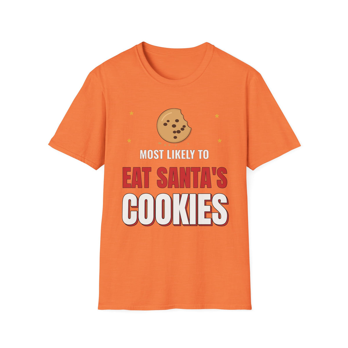 Most Likely to Eat Santa's Cookies Dark Colored Shirt, Funny Family Christmas Tee