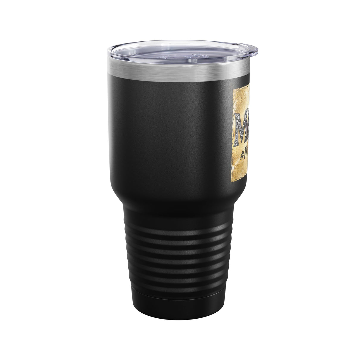 Mom Life Messy Bun 30oz Tumbler, Gold Leopard Mom Cup