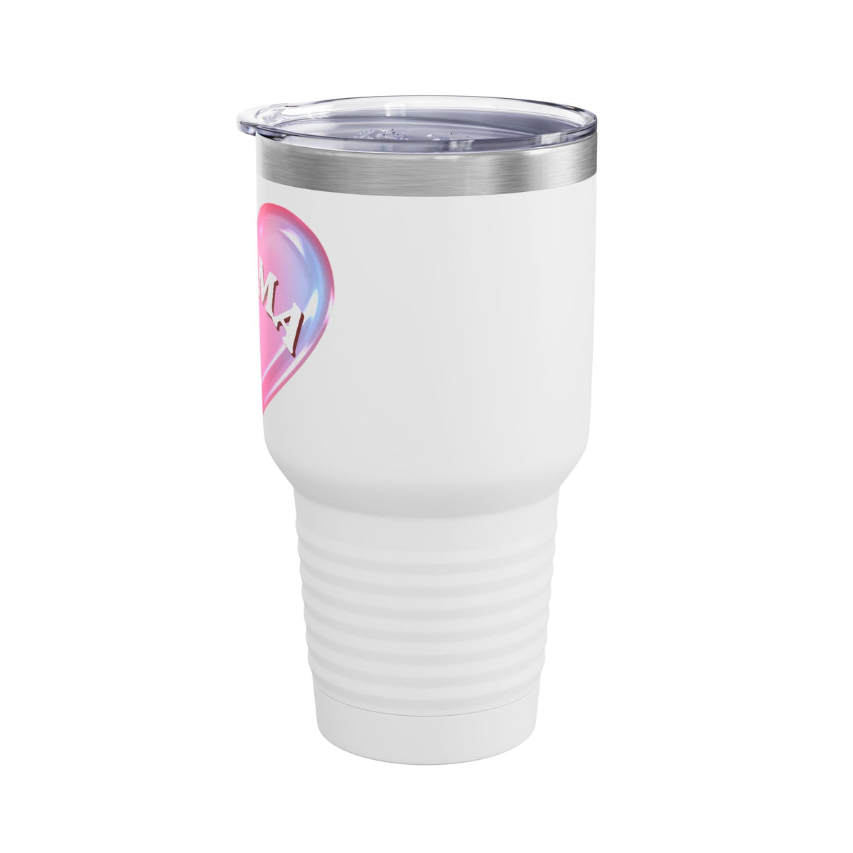 Mama Pink Heart Tumbler, Cute Mom Travel Cup
