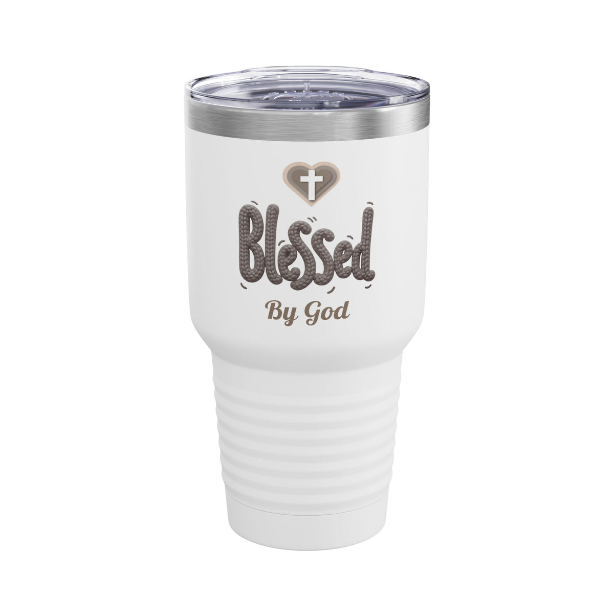 Blessed By God 30oz Tumbler, Christian Cup