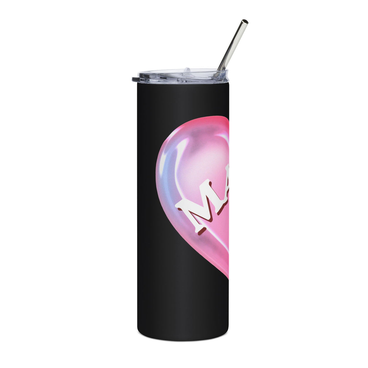 Mama Pink Heart 20oz Tumbler, Cute Mom Travel Cup