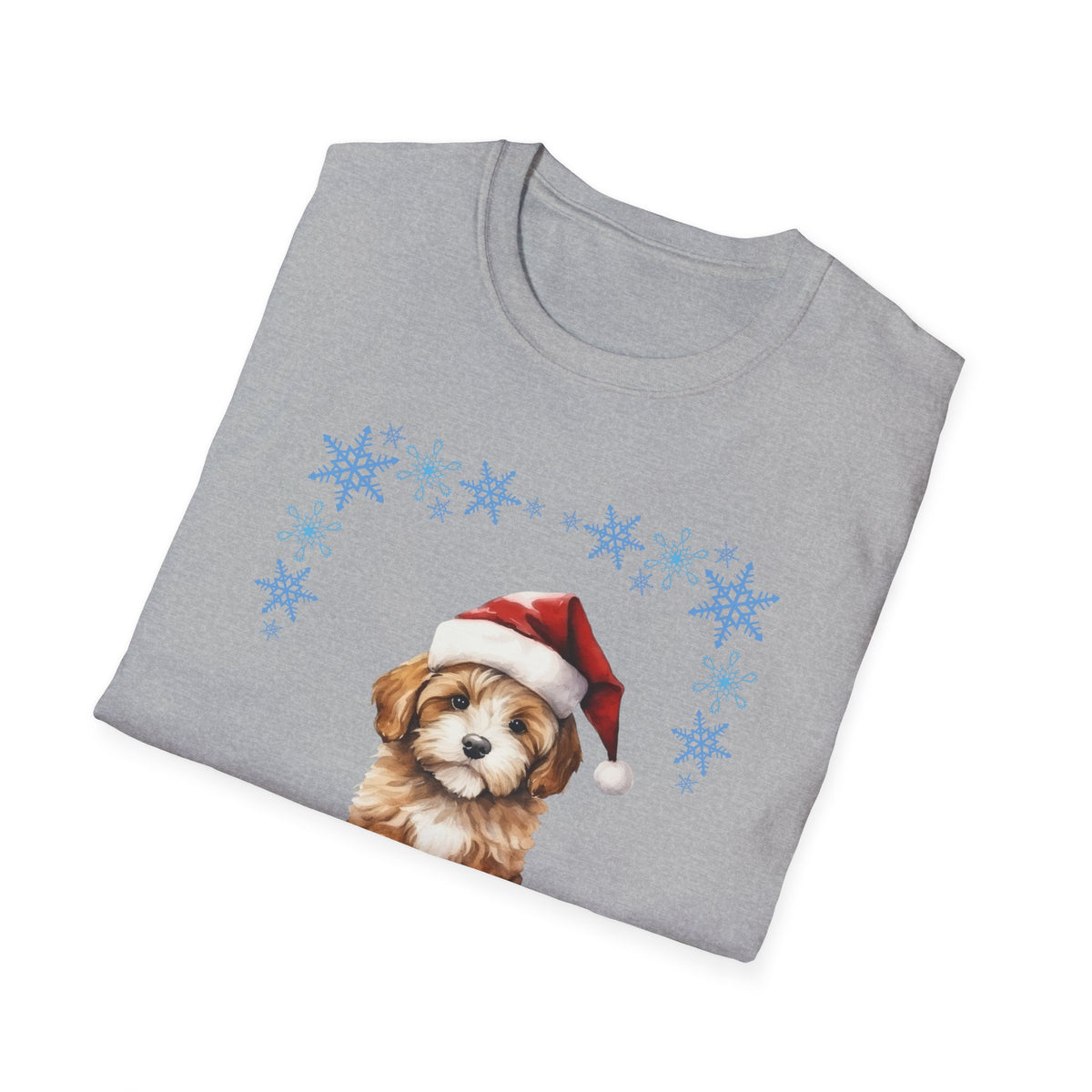 Merry Freakin' Christmas Snowflake Puppy Shirt, Cute Dog Christmas Tee