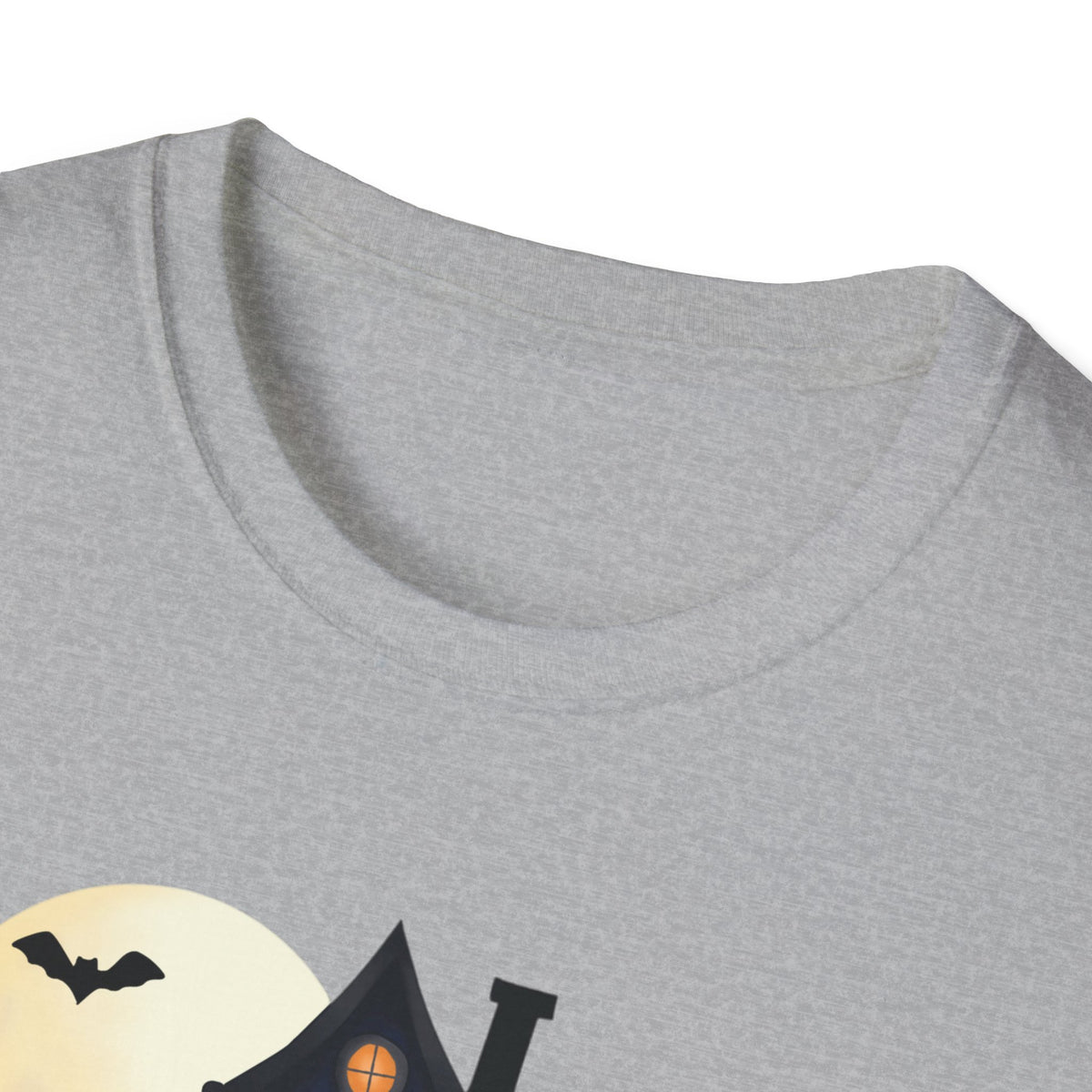 Happy Halloween Haunted House Light Colored Shirt, Spooky Full Moon Halloween