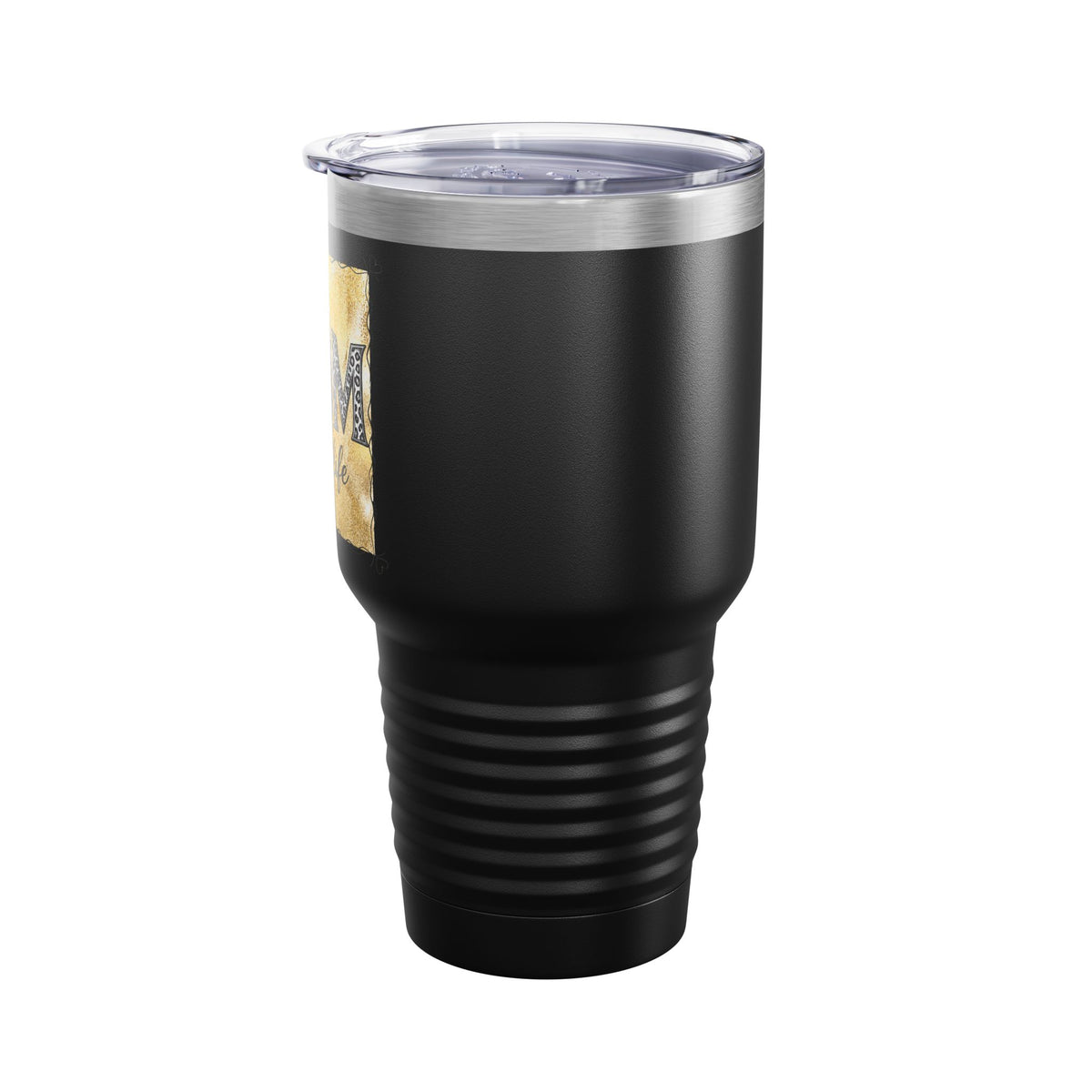 Mom Life Messy Bun 30oz Tumbler, Gold Leopard Mom Cup