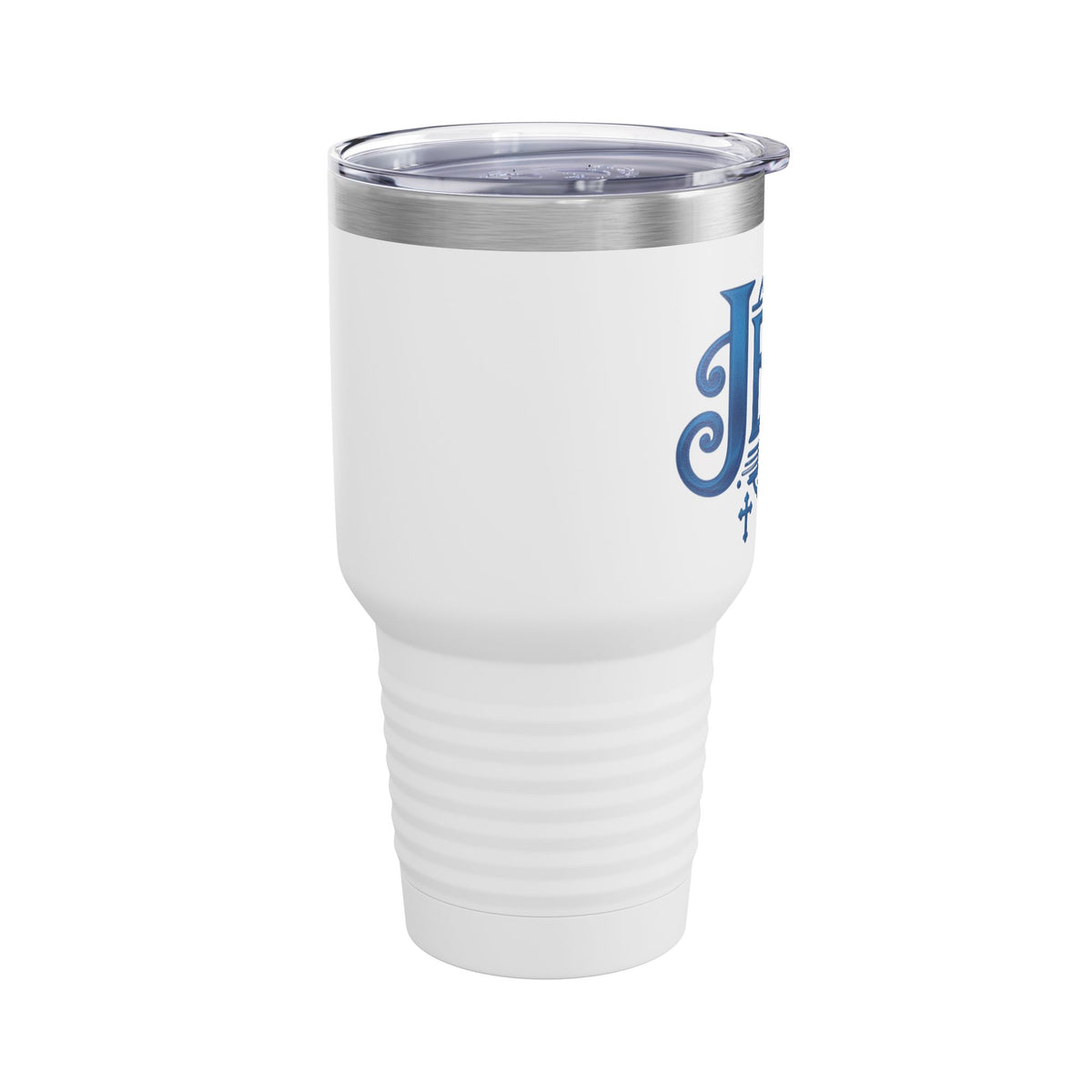 Jesus Blue Scroll 30oz Tumbler, Christian Faith Cup