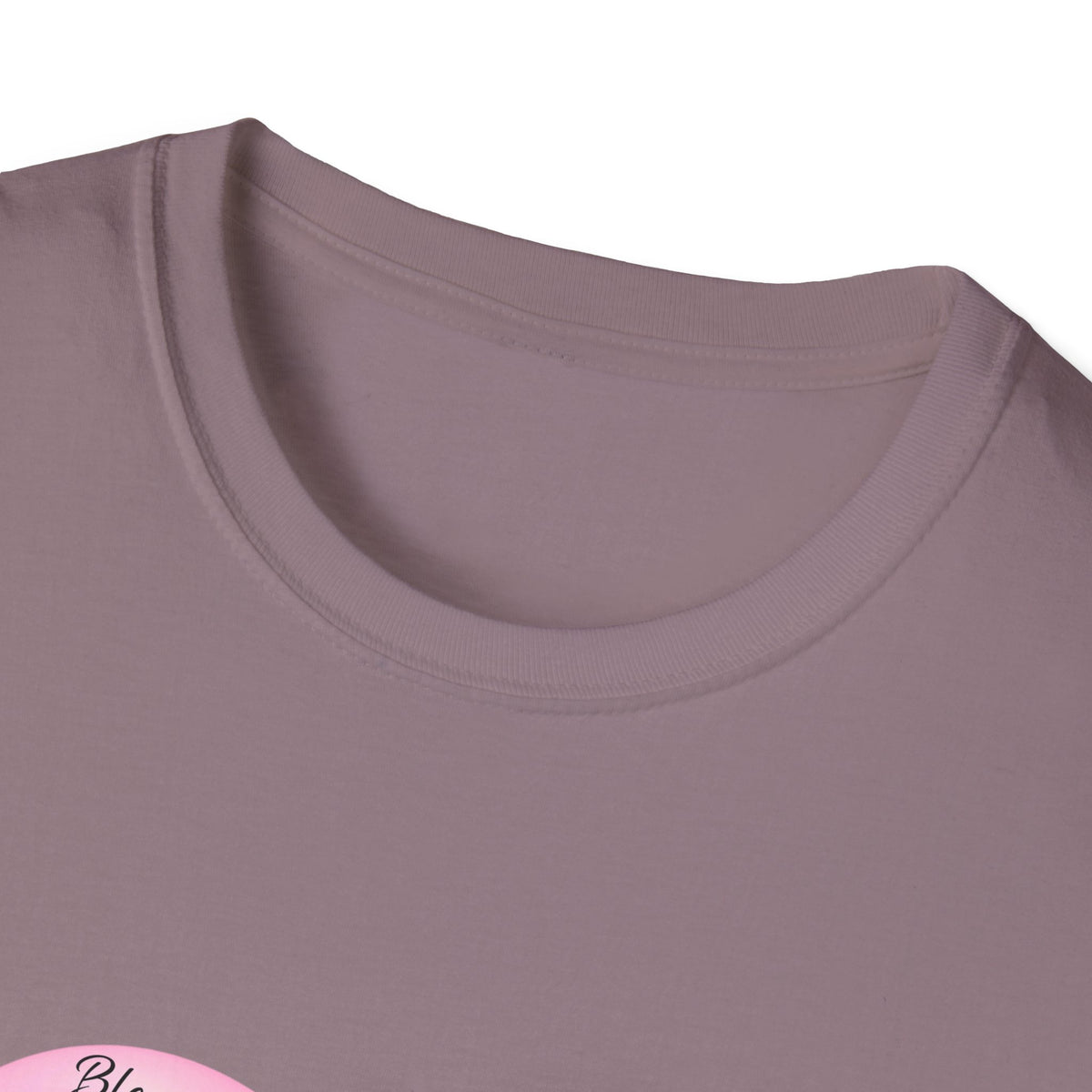Mom Word Art Heart Light Colored Shirt, Pink Heart Mom Tee