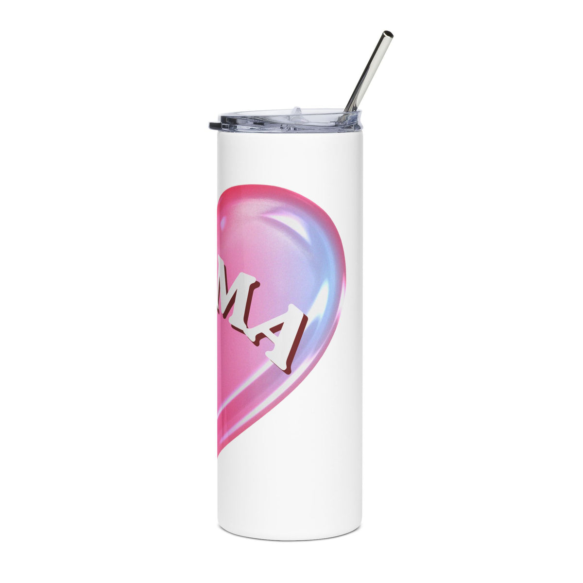 Mama Pink Heart 20oz Tumbler, Cute Mom Travel Cup
