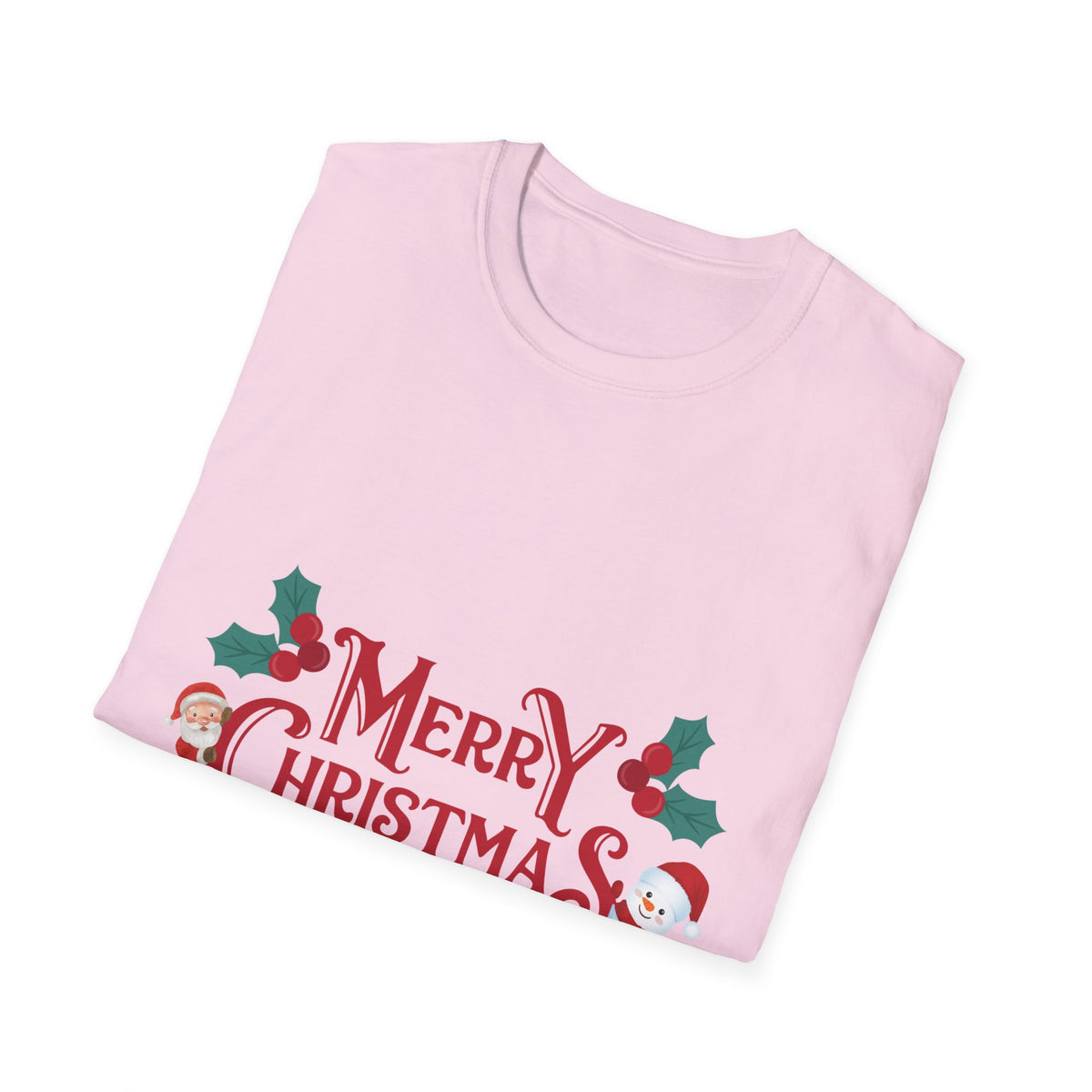 Merry Christmas Santa and Snowman Shirt, Classic Holiday Tee