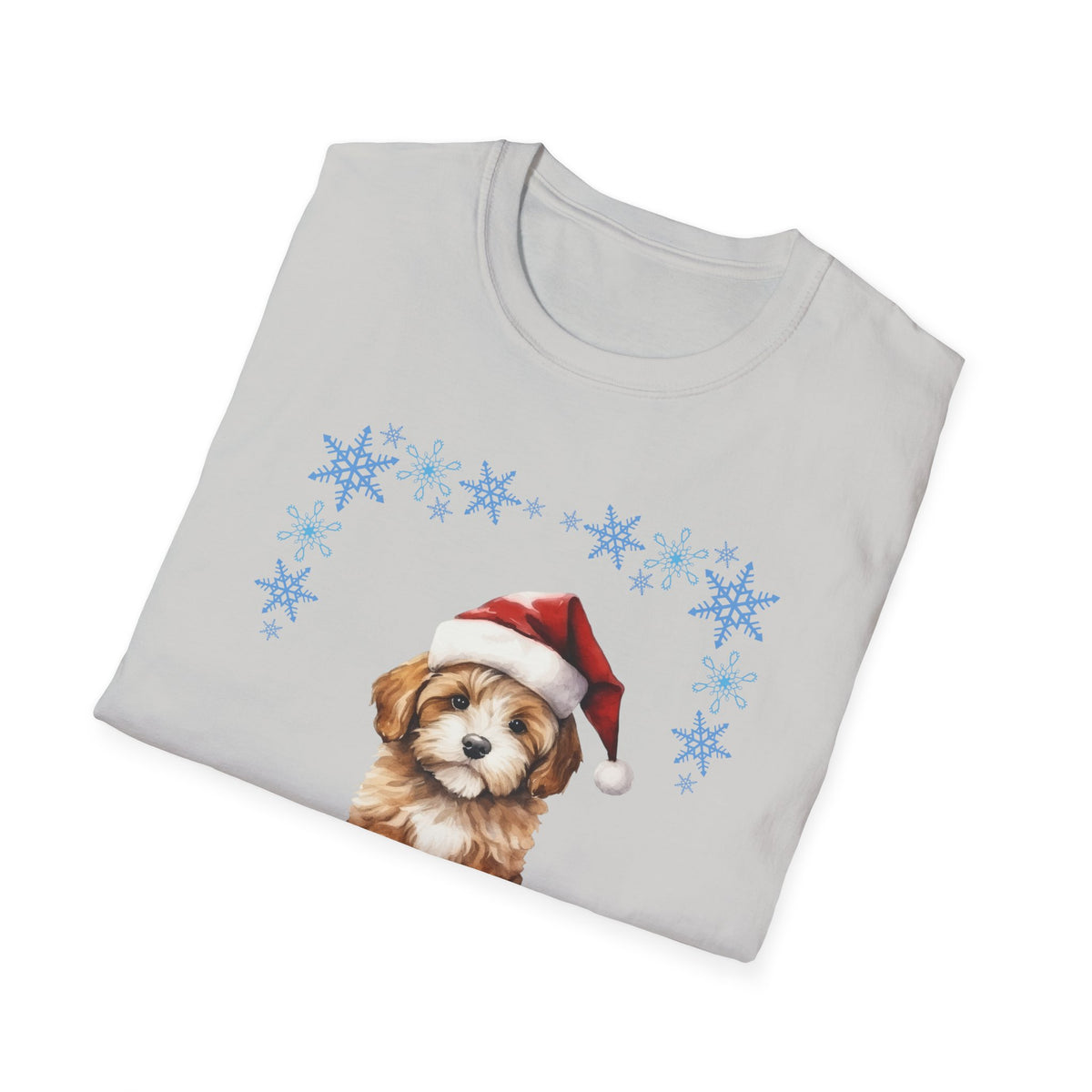 Merry Freakin' Christmas Snowflake Puppy Shirt, Cute Dog Christmas Tee