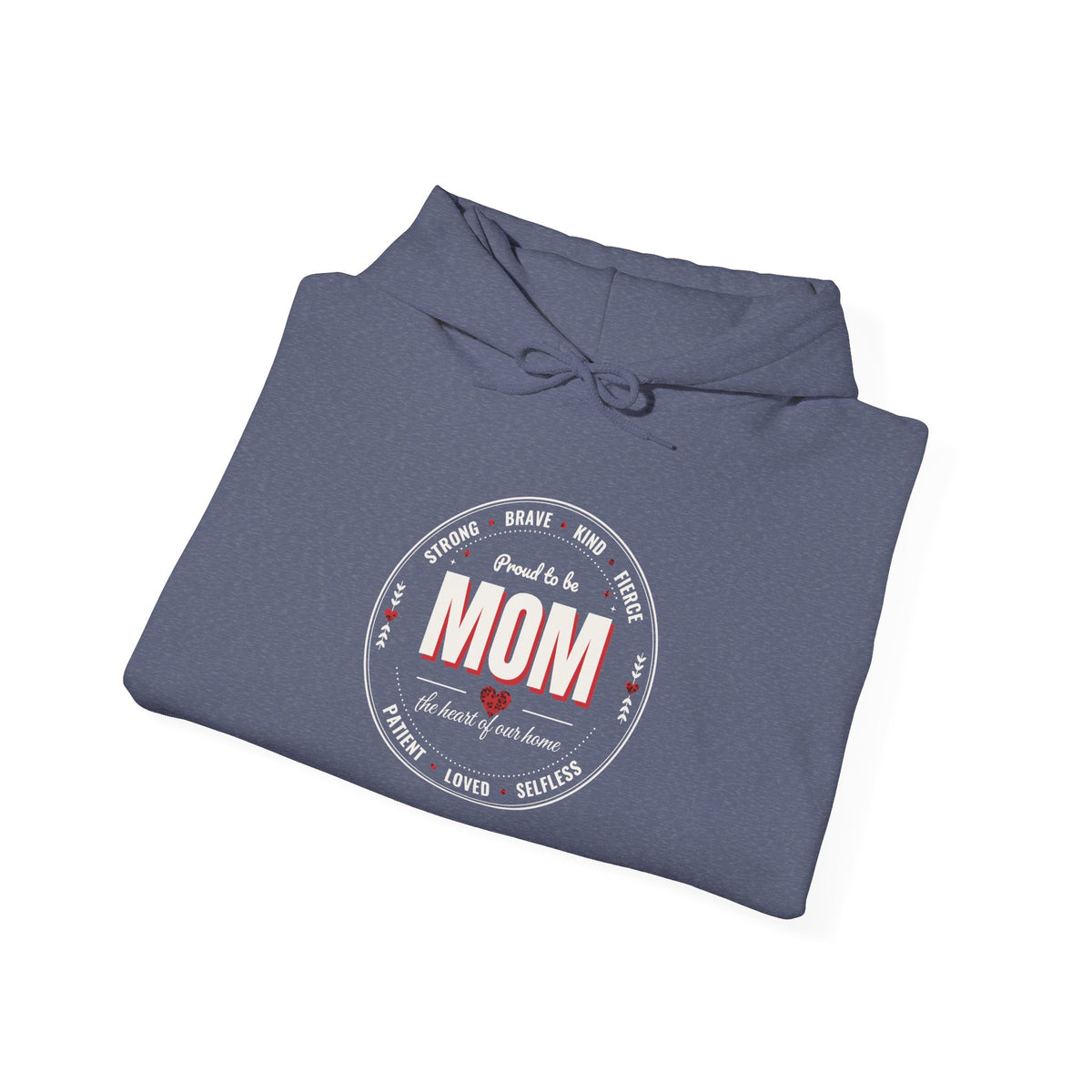 Proud to Be MOM Red Leopard Dark Colored Hoodie, Mom Badge Sweatshirt, Mother's Day Gift