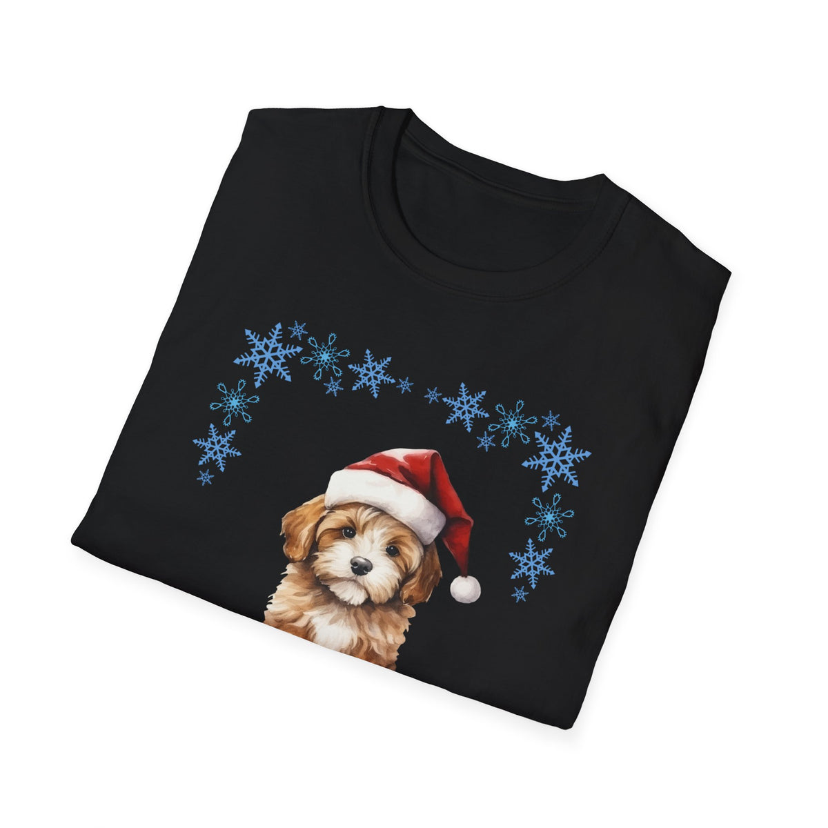 Merry Freakin' Christmas Snowflake Puppy Shirt, Cute Dog Christmas Tee