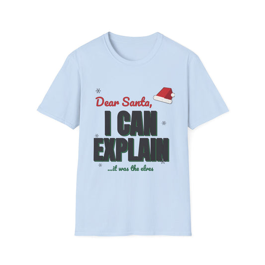 Dear Santa I Can Explain Shirt, Funny Christmas Tee