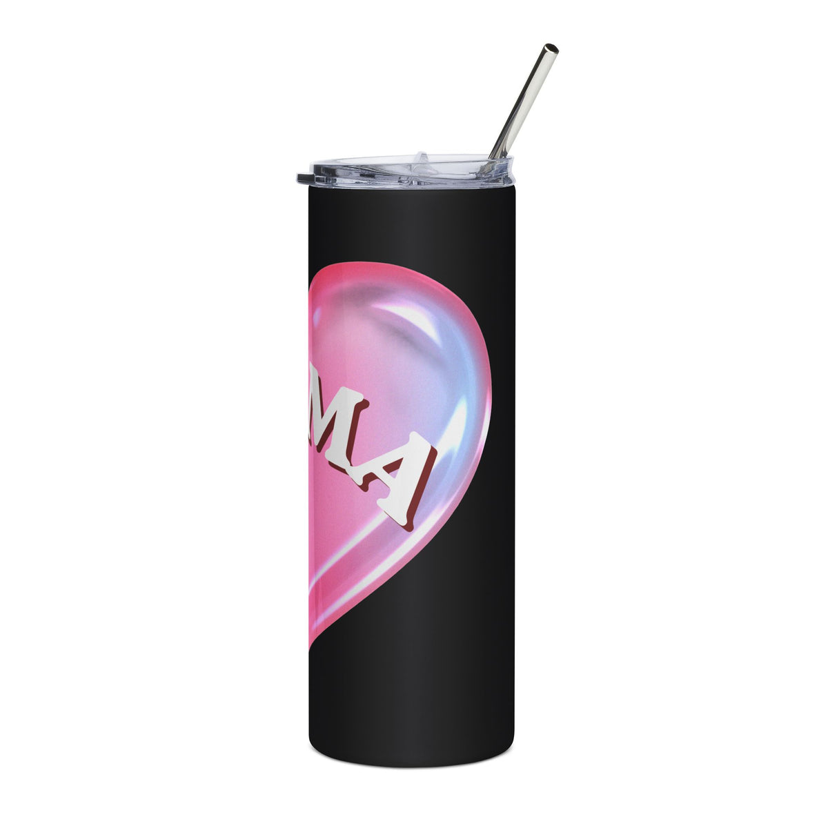 Mama Pink Heart 20oz Tumbler, Cute Mom Travel Cup