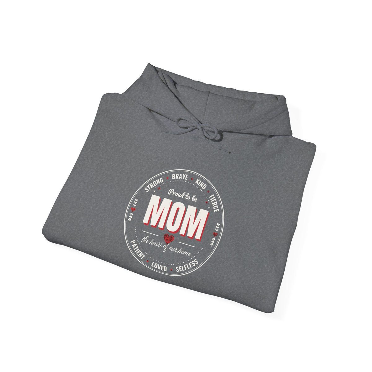 Proud to Be MOM Red Leopard Dark Colored Hoodie, Mom Badge Sweatshirt, Mother's Day Gift