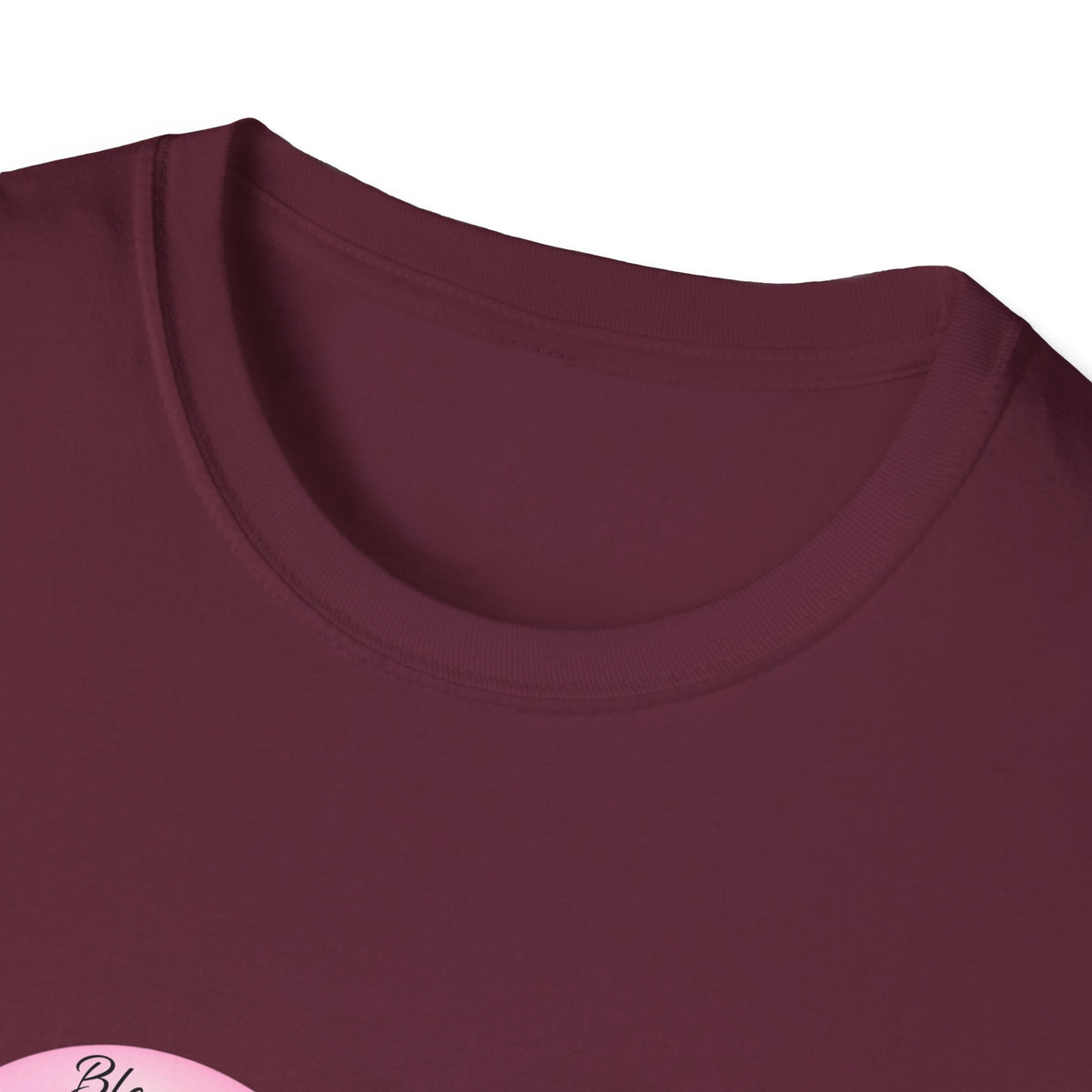Mom Word Art Heart Light Colored Shirt, Pink Heart Mom Tee