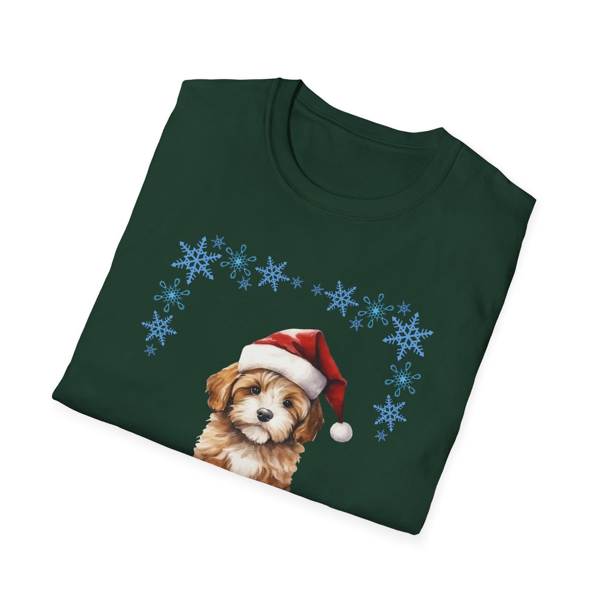 Merry Freakin' Christmas Snowflake Puppy Shirt, Cute Dog Christmas Tee