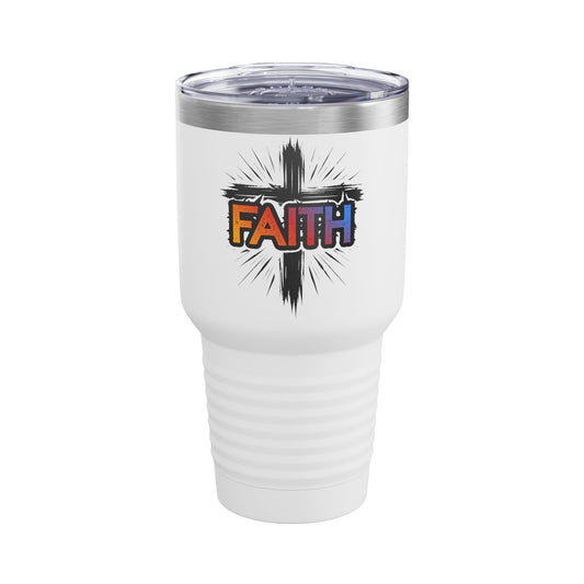 Faith Cross 30oz Tumbler, Christian Cup
