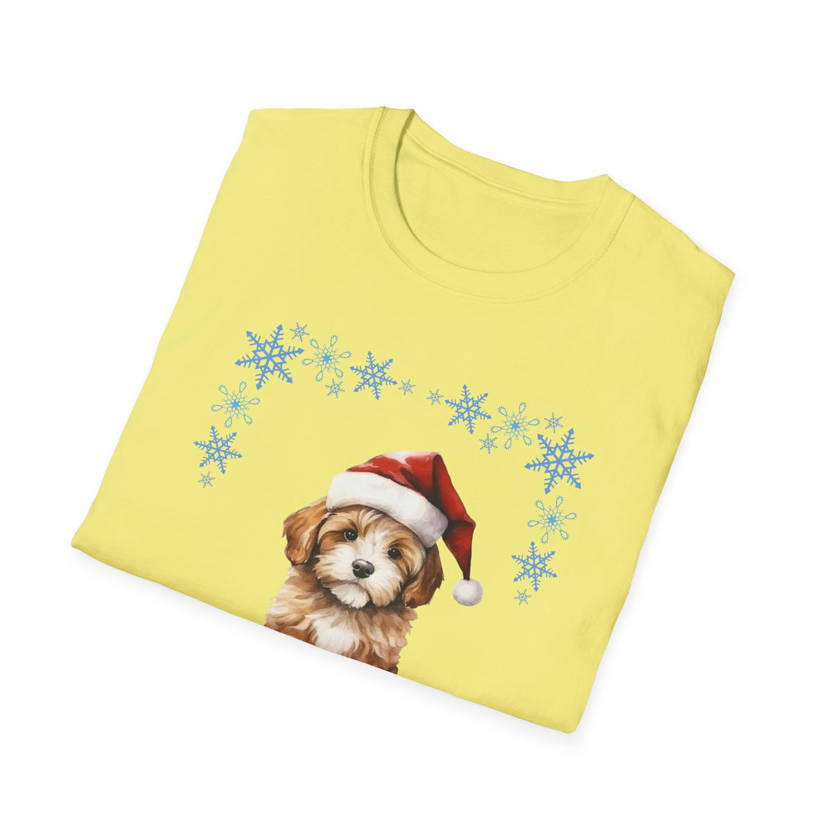 Merry Freakin' Christmas Snowflake Puppy Shirt, Cute Dog Christmas Tee